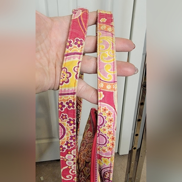#620 Vera Bradley- Pink/Orange Paisley Tote Bag - Picture 6 of 6